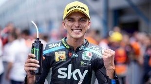 Luca Marini: "Tuve un poco de suerte con el podio"
