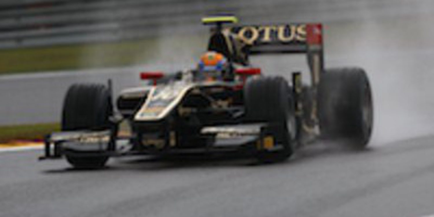 Esteban Gutierrez lidera los libres sobre piso mojado de GP2 en Singapur
