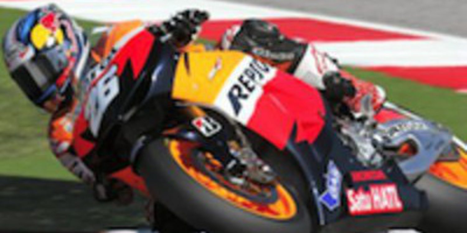 Dani Pedrosa domina la carrera de MotoGP en Aragón con Lorenzo en segunda posición