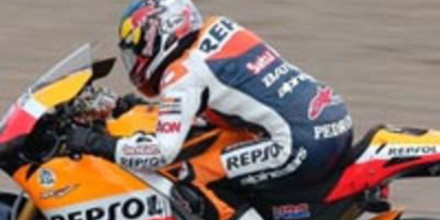 Dani Pedrosa impone su ritmo en Cheste al final de los FP3 de MotoGP