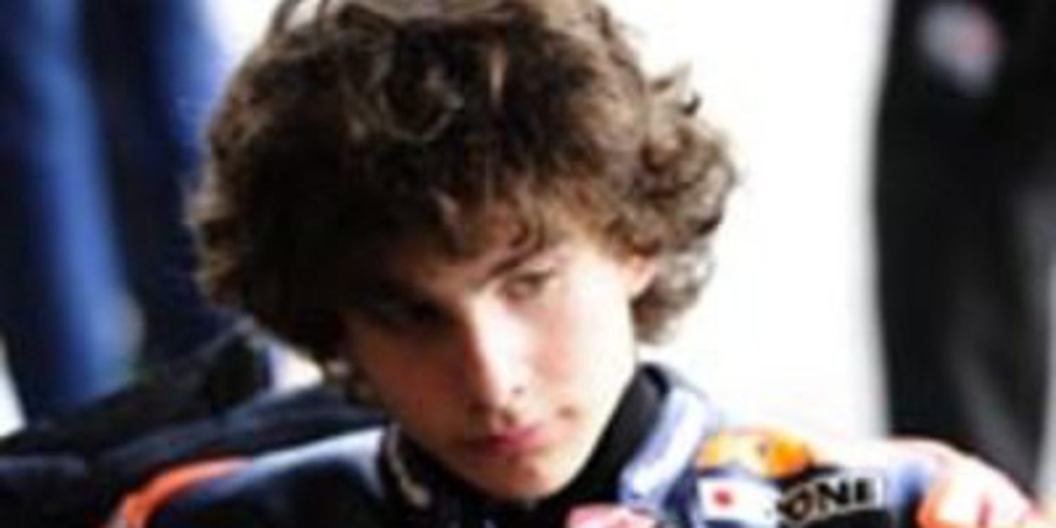El joven Lorenzo Baldasarri con Gresini en Moto3 2013