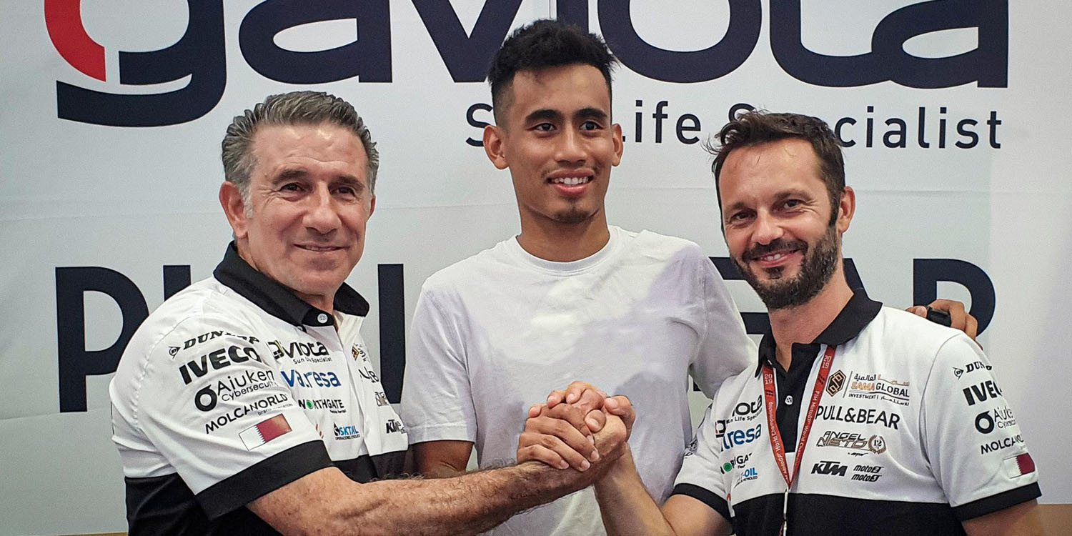 Hafizh Syahrin correrá sin sueldo en Moto2