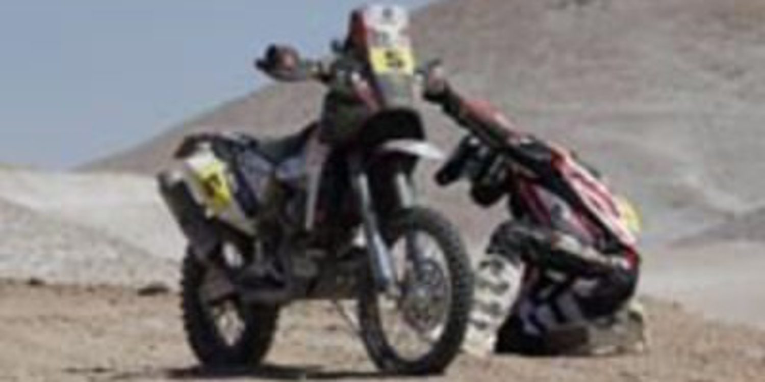 Etapa difícil en motos para los españoles entre Arica y Calama