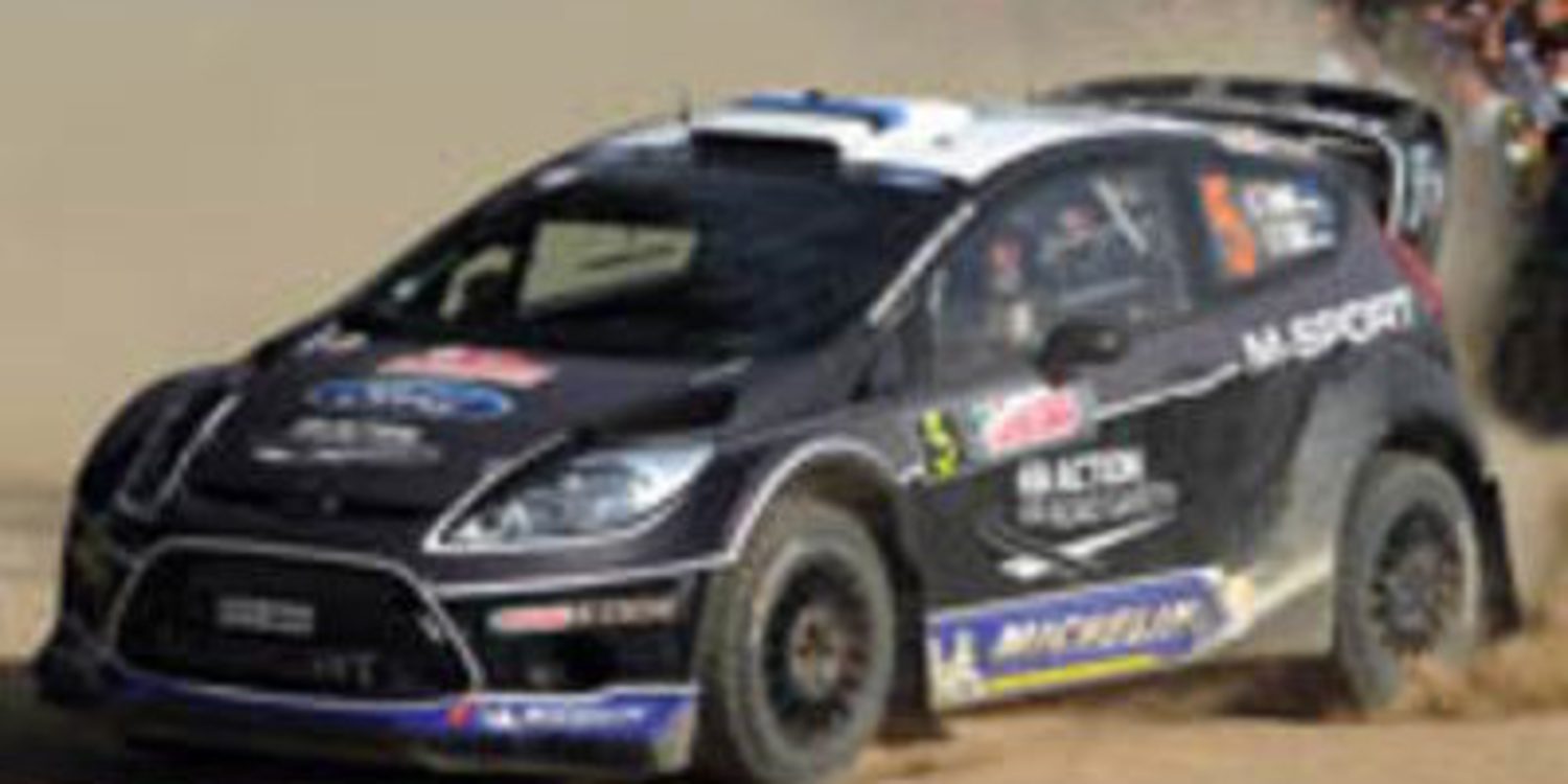 Ott Tänak compuesto y con un programa parcial en el WRC