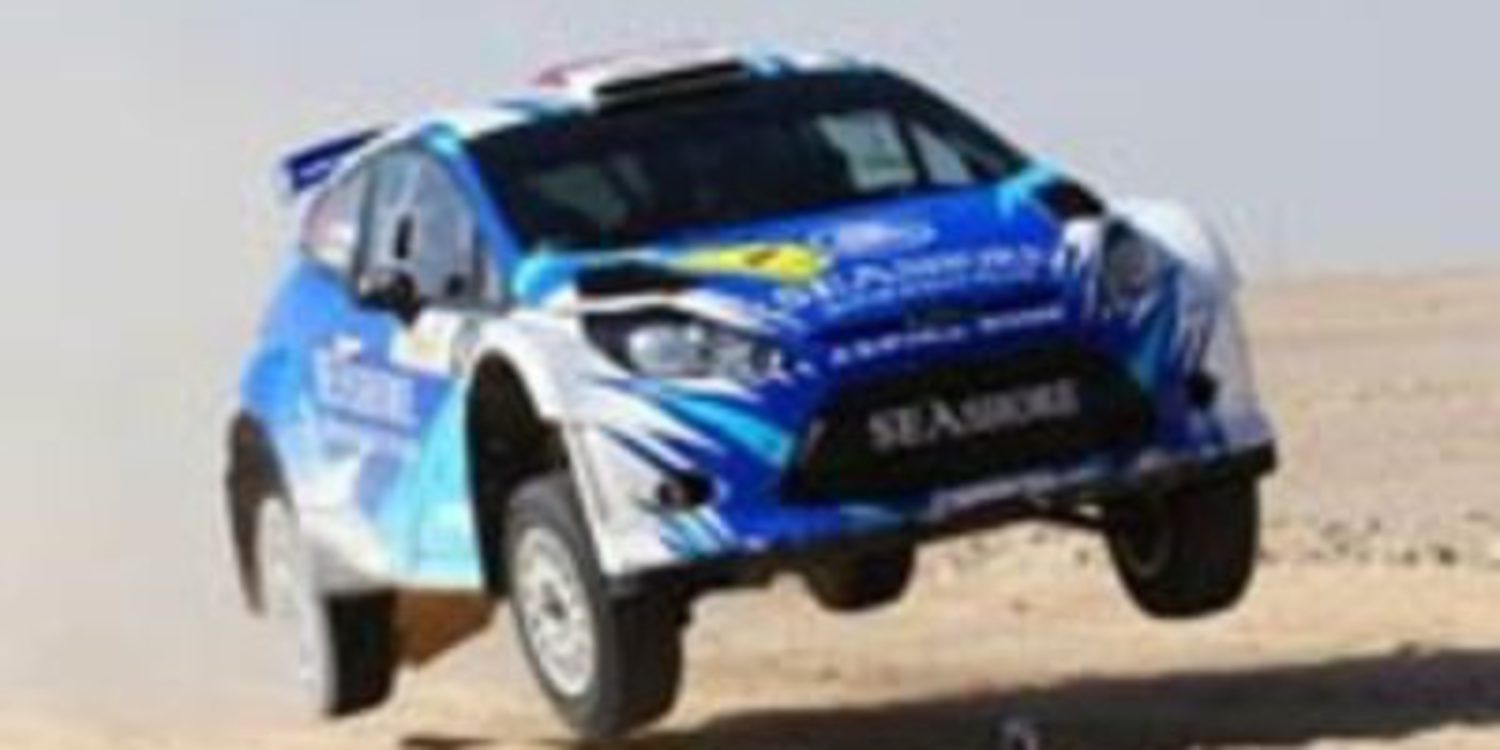 Abdulaziz Al-Kuwari en el WRC2 con un Fiesta RRC