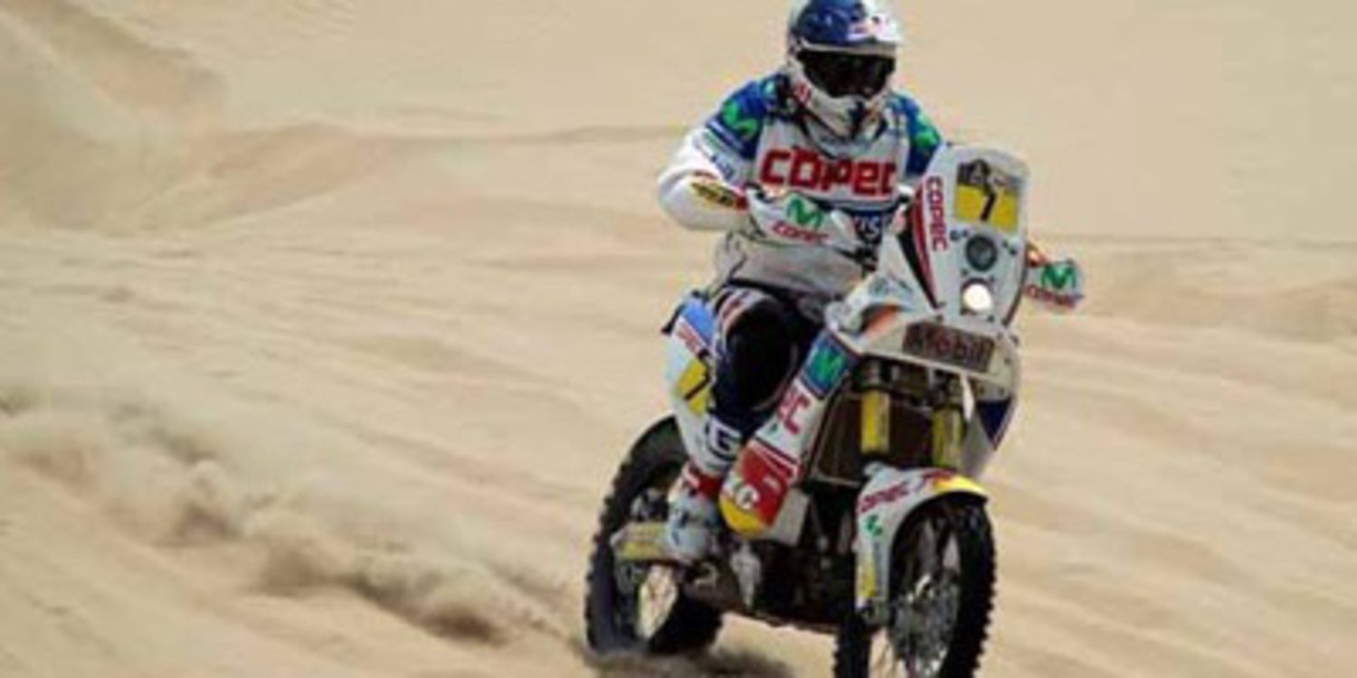 "Chaleco" López piloto oficial KTM en el Dakar 2014