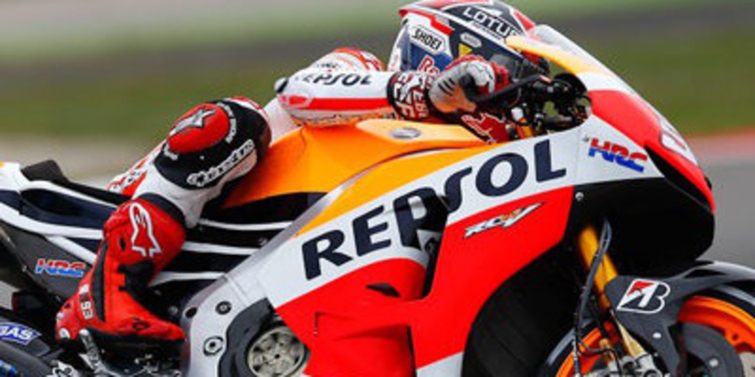 Márquez en los accidentados FP2 de MotoGP en Holanda