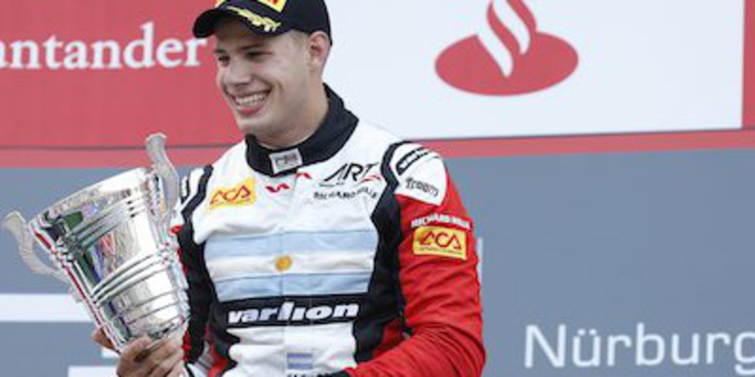 Facu Regalia estrena su palmarés GP3 en Nürburgring