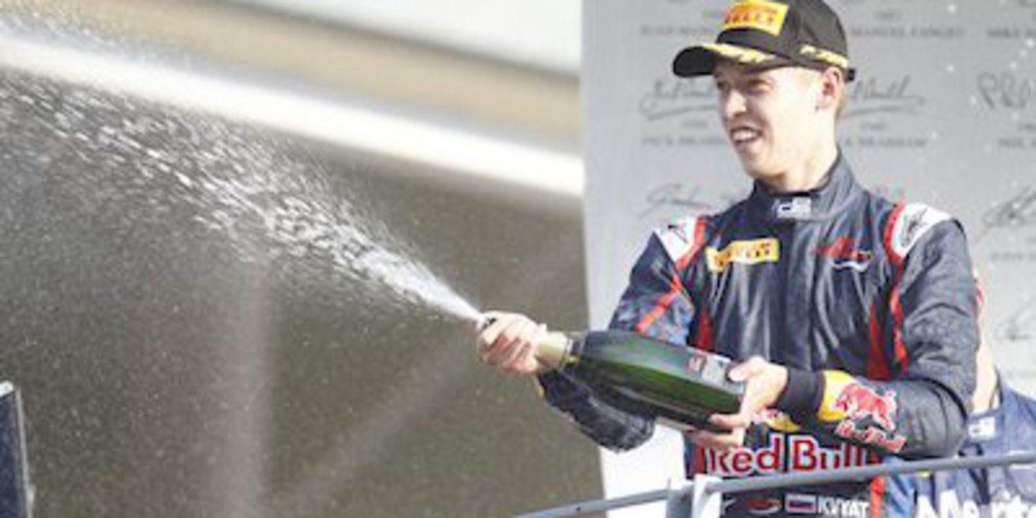 Kvyat a por el título de GP3 tras dominar en Monza