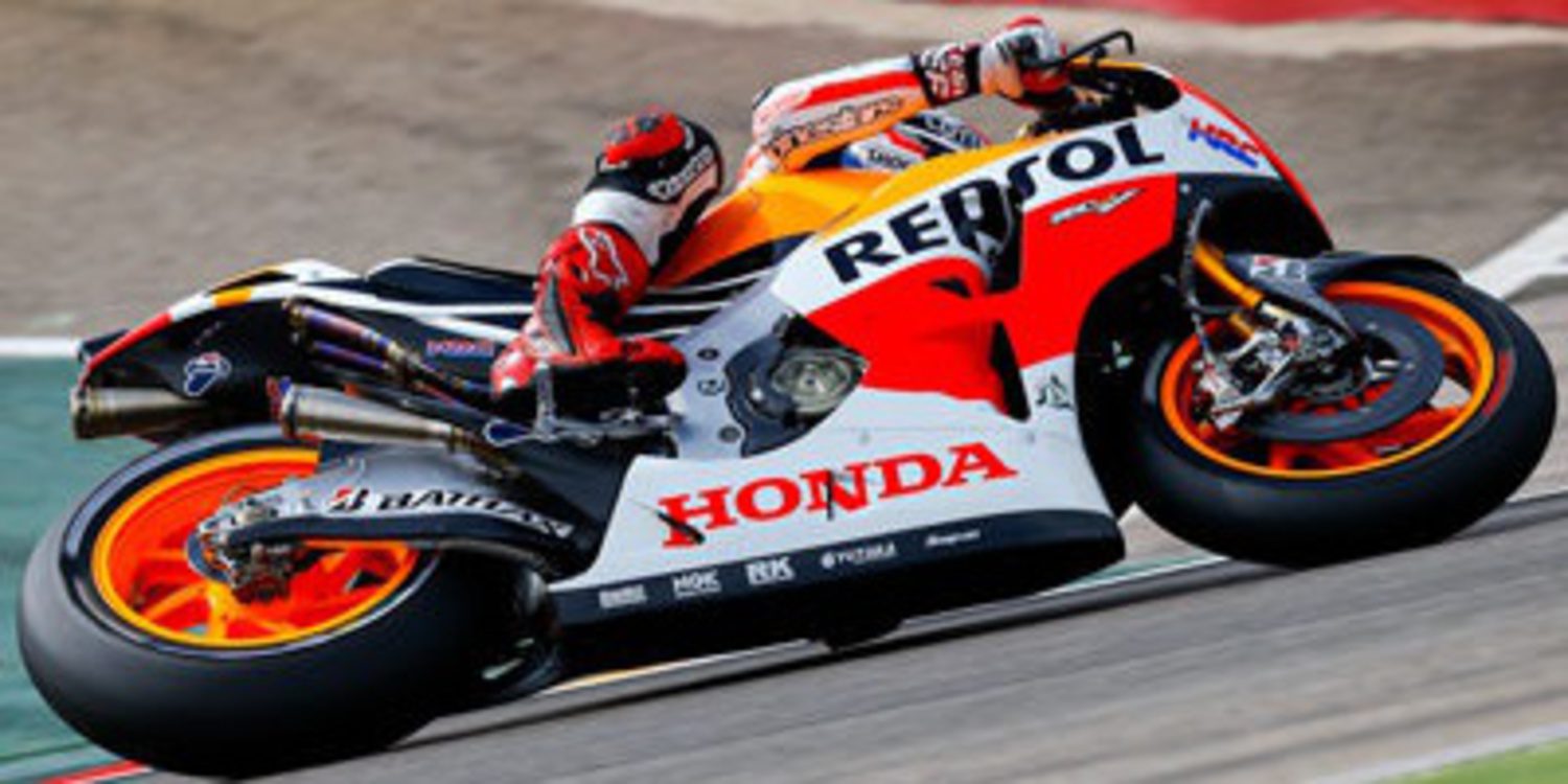 Marc Márquez pole de MotoGP en Aragón en duelo a cuatro