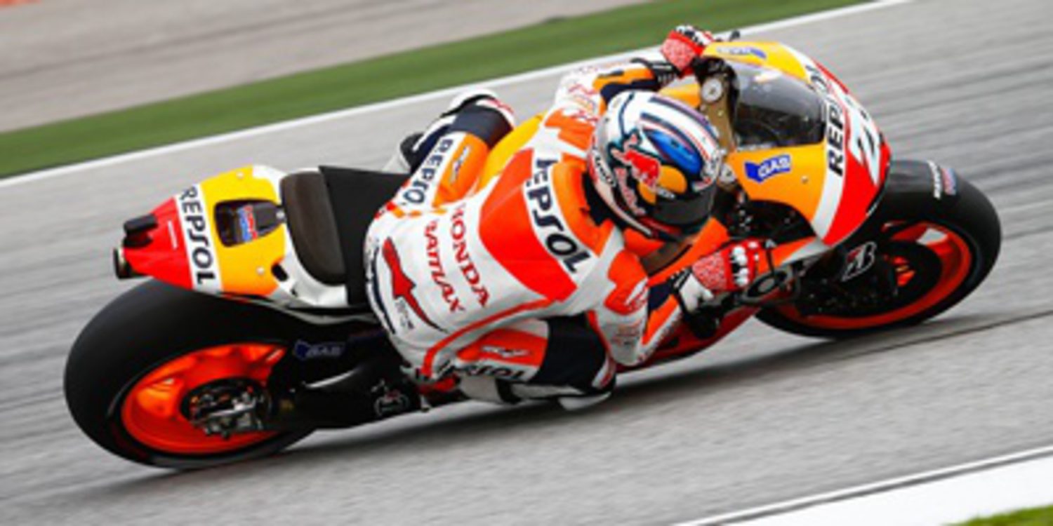 Dani Pedrosa repite en los FP2 de MotoGP en Sepang