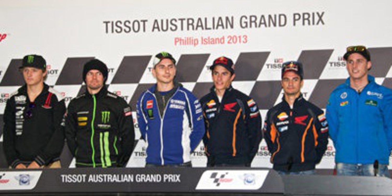 Rueda de prensa oficial GP de Australia 2013 de MotoGP