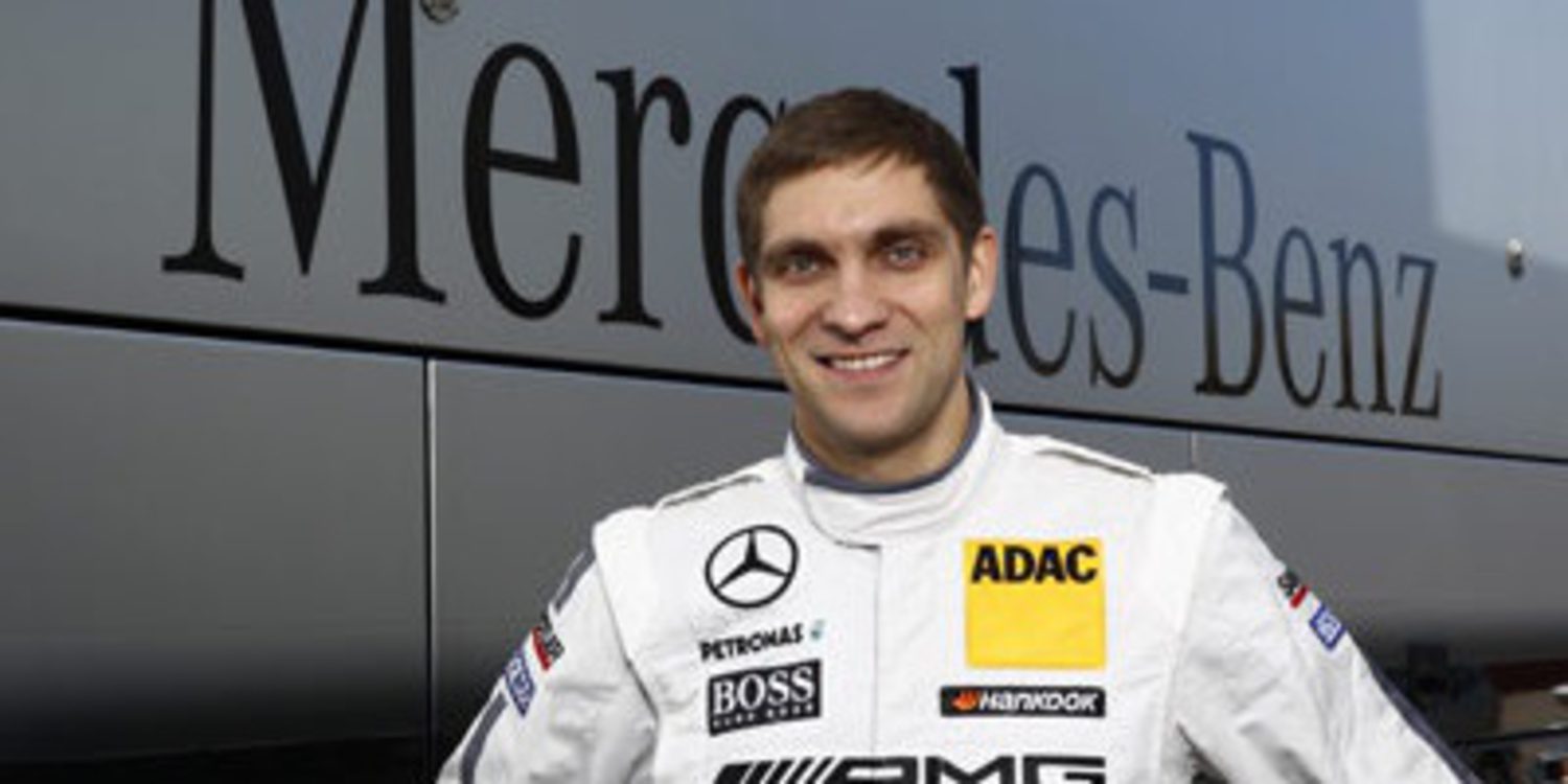 Vitaly Petrov de test con Mercedes DTM en Portimao