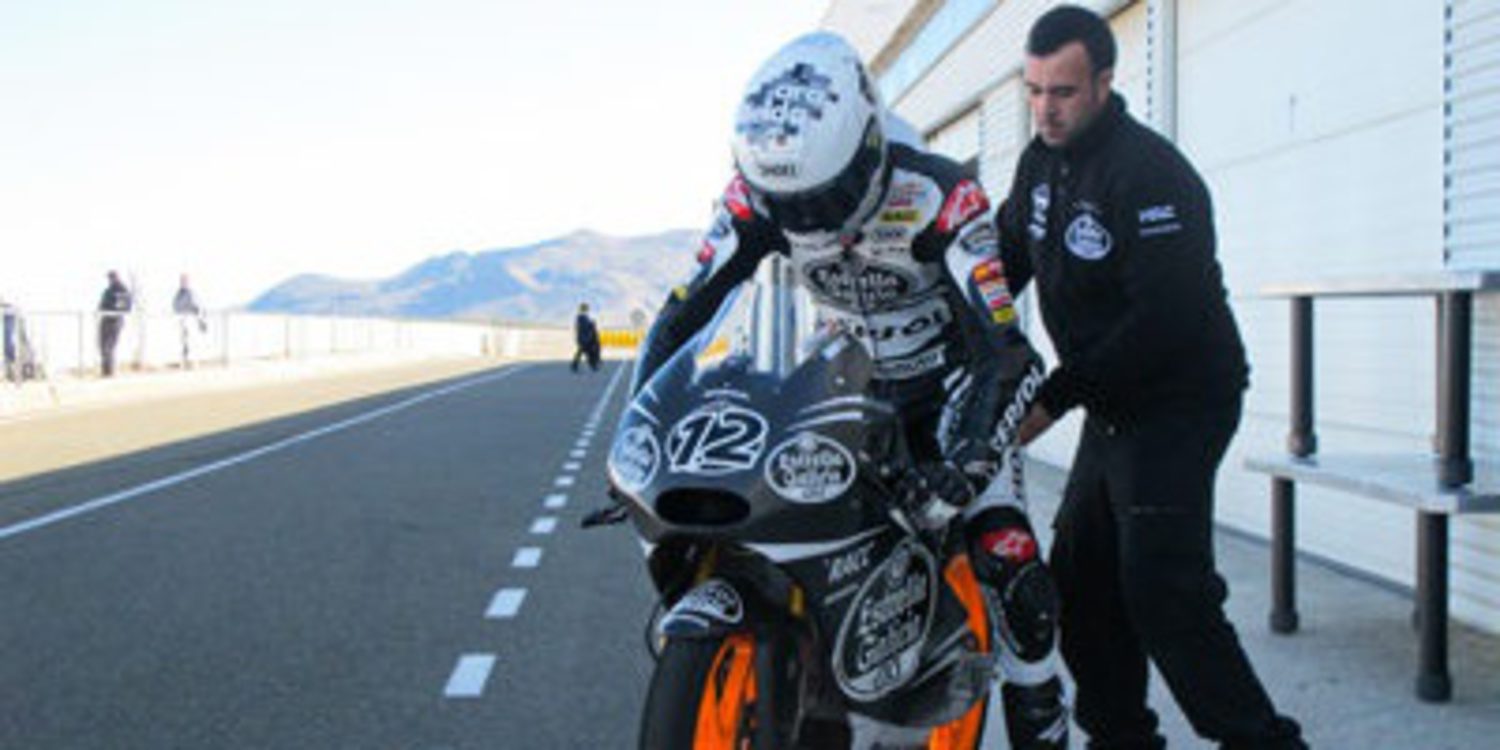 Test privado en Almería para pilotos de Moto2 y Moto3