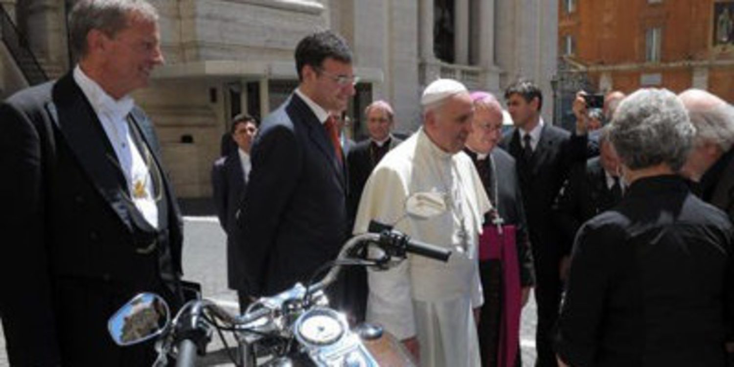 Harley-Davison, el Papa Francisco y una celebración
