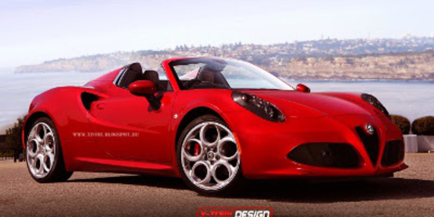 Render del futuro Alfa Romeo 4C Spider