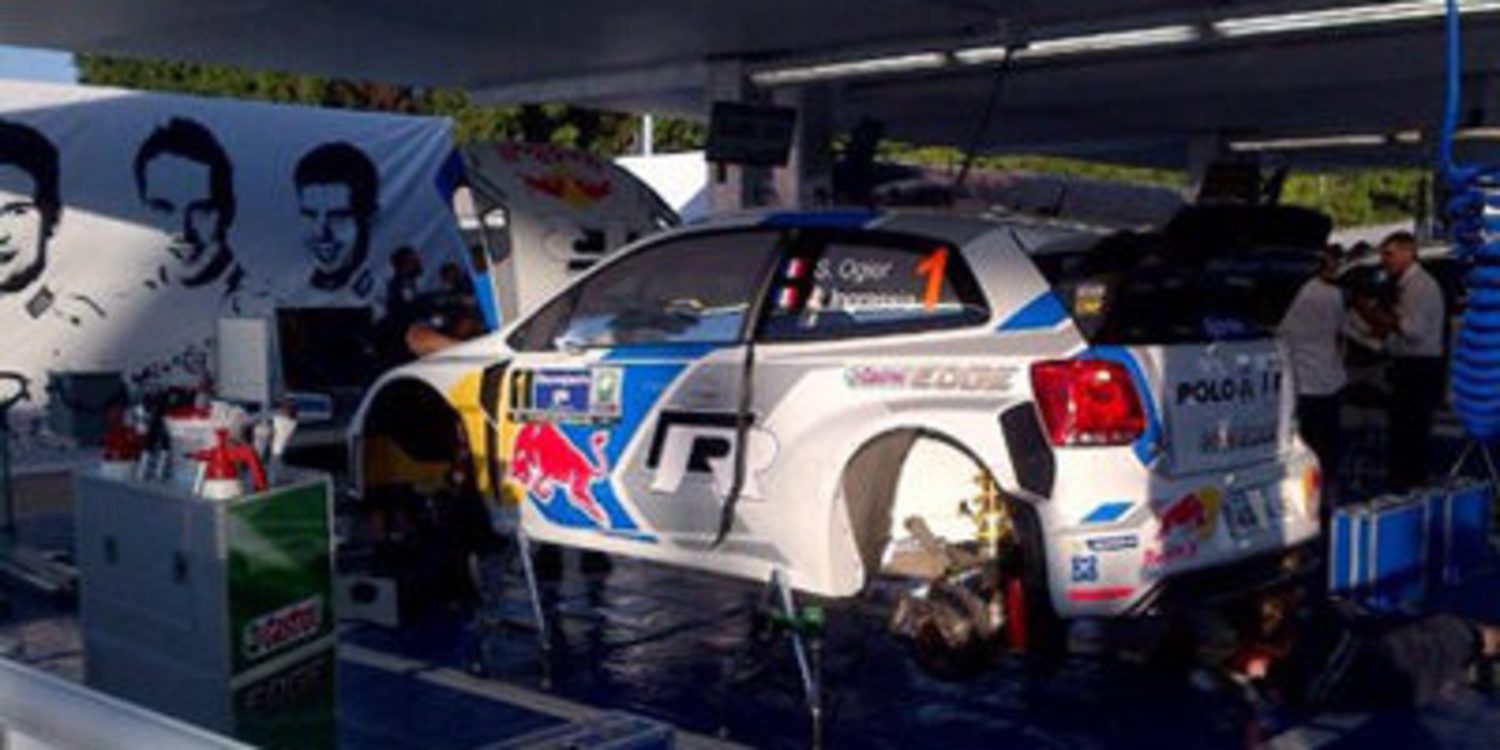 Sebastien Ogier scratch en el SS1 del Rally de México