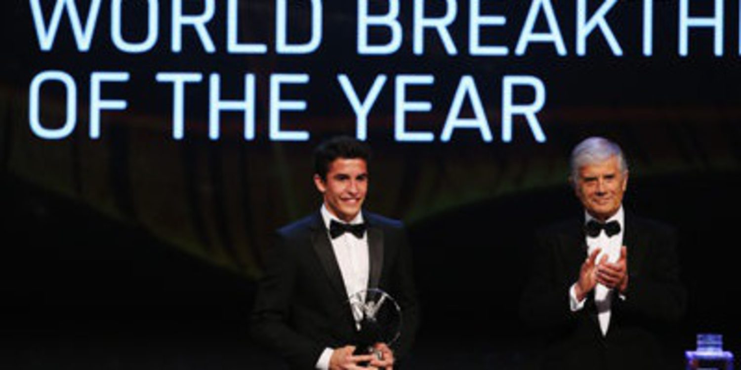 Marc Márquez recibe el Premio Laureus al Deportista Revelación