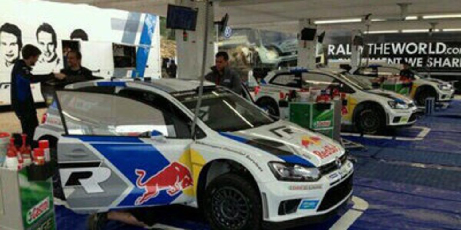 Jari-Matti Latvala al frente del shakedown del Rally de Portugal