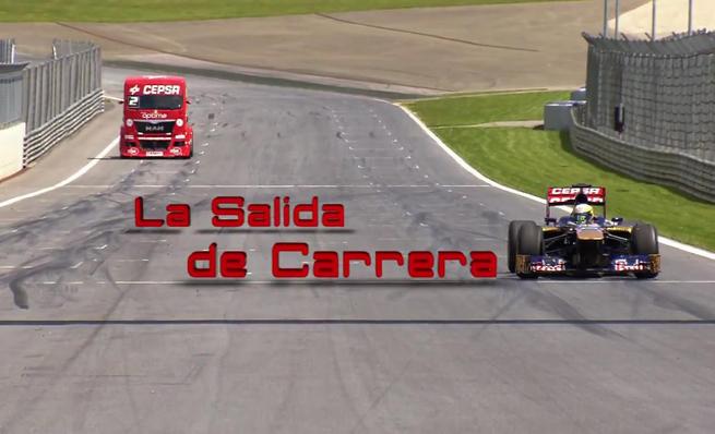 Toro Rosso STR8 vs MAN del CEPSA Truck Team. Aceleración