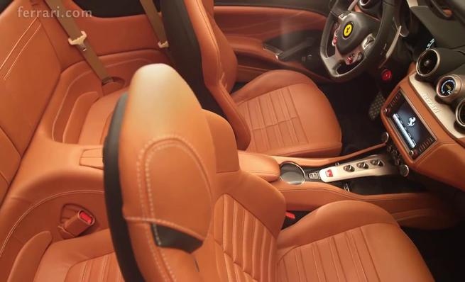 Ferrari California T, diseño interior