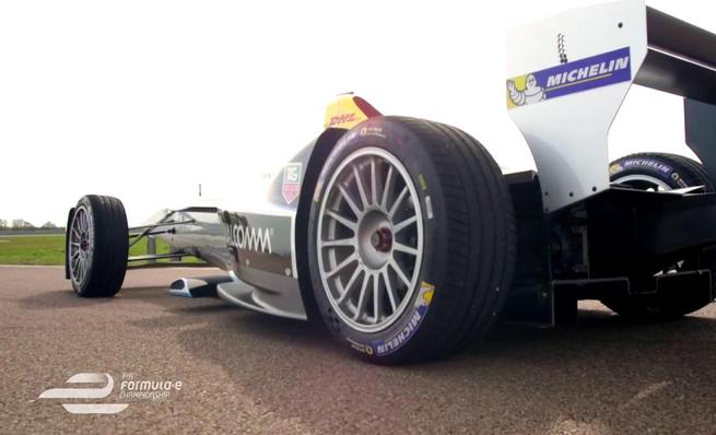 Test de Jarno Trulli con el monoplaza de la Formula E